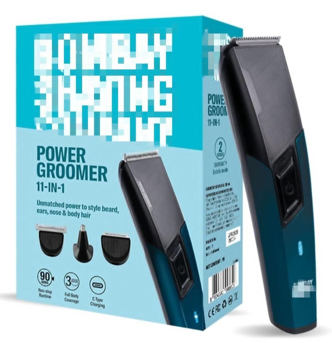 Power Groomer 11 in 1 Beard Trimmer Blue